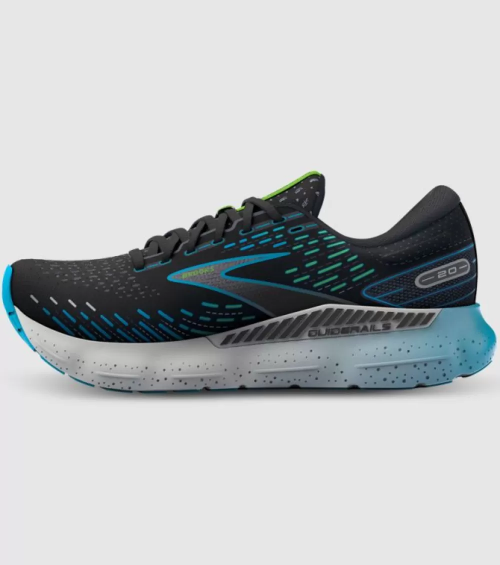 Cheap Brooks Glycerin Gts 20 Mens Black Hawaii Ocean Green