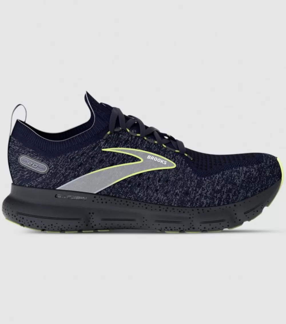 Flash Sale Brooks Glycerin Stealthfit 20 Mens Blue Ebony Lime