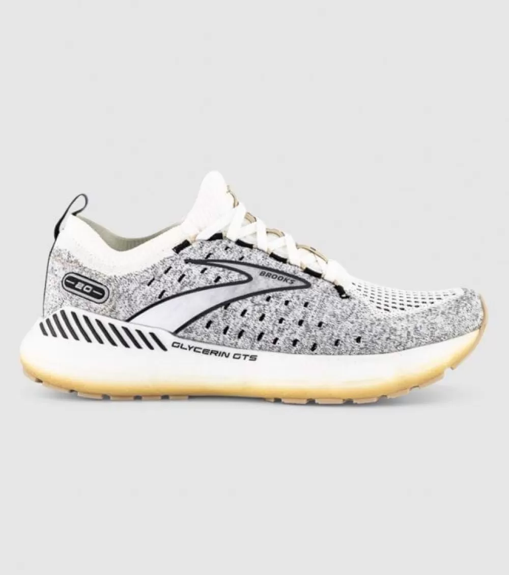 Store Brooks Glycerin Stealthfit Gts 20 Womens White Black Cream