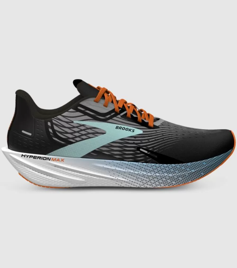 Shop Brooks Hyperion Max Mens Black Grey Orange Fish