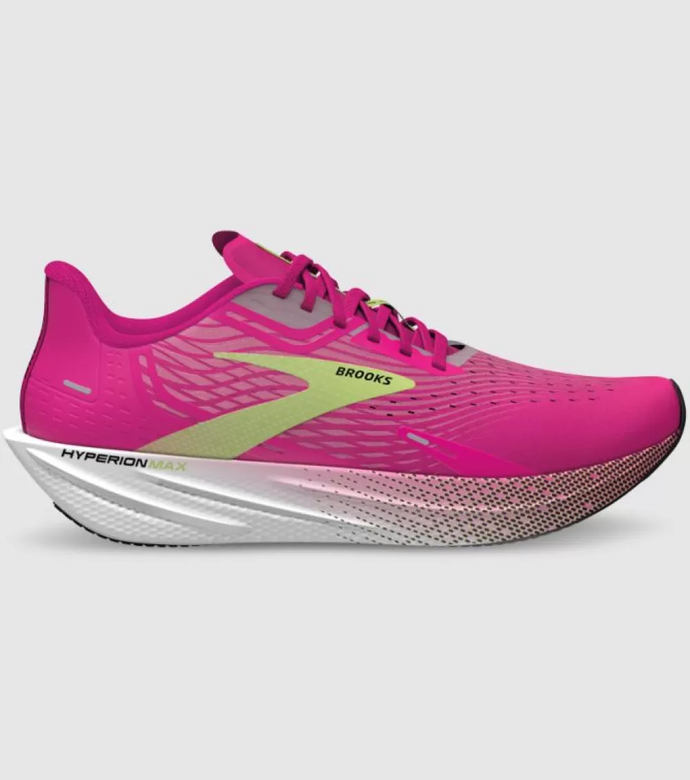 Clearance Brooks Hyperion Max Womens Pink Glow Green Black