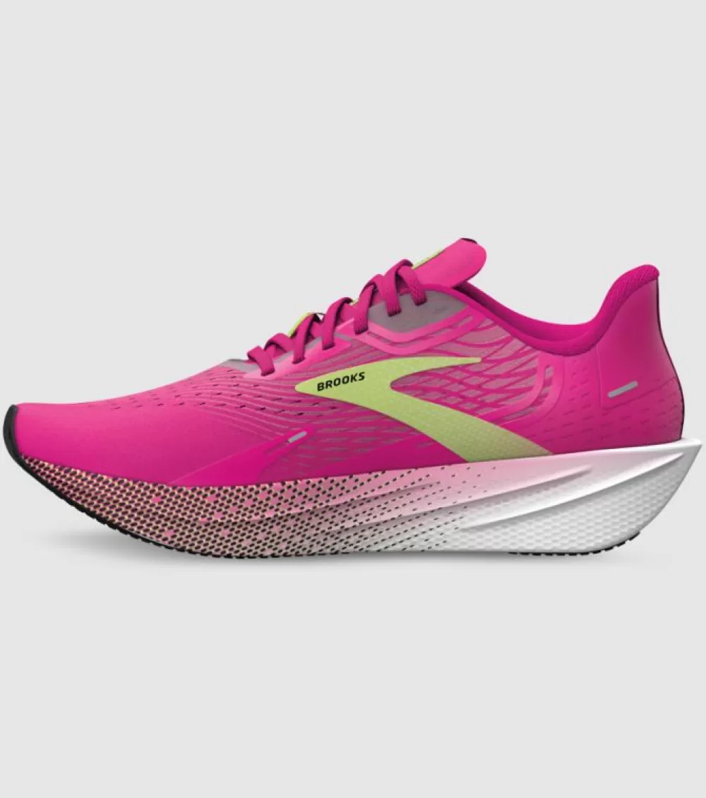 Clearance Brooks Hyperion Max Womens Pink Glow Green Black