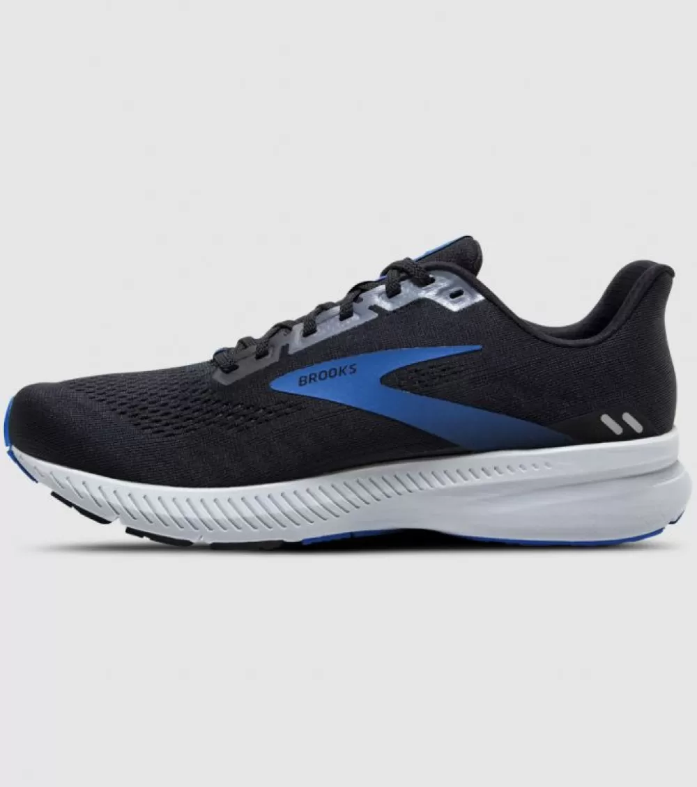 Outlet Brooks Launch 8 Mens Black Grey Blue