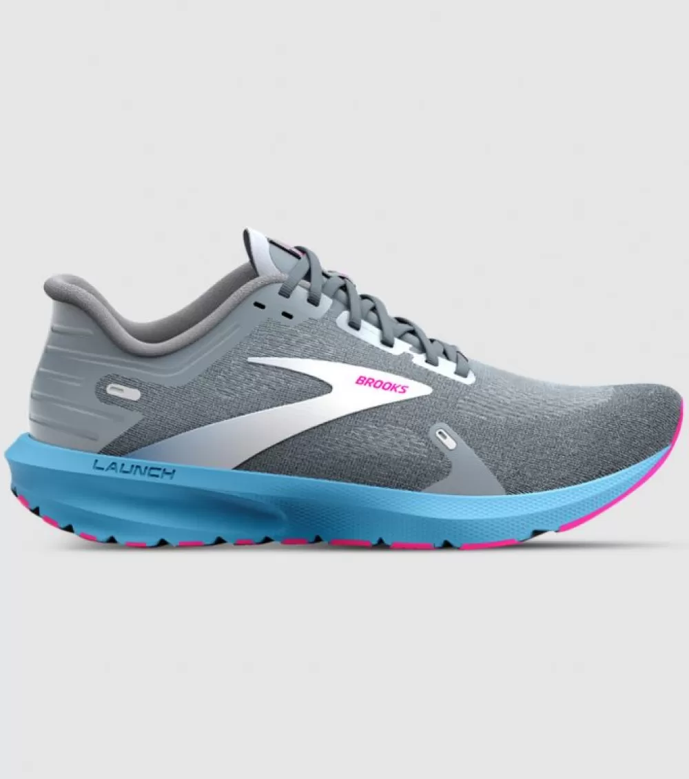 Hot Brooks Launch 9 Womens Grey Blue Pink