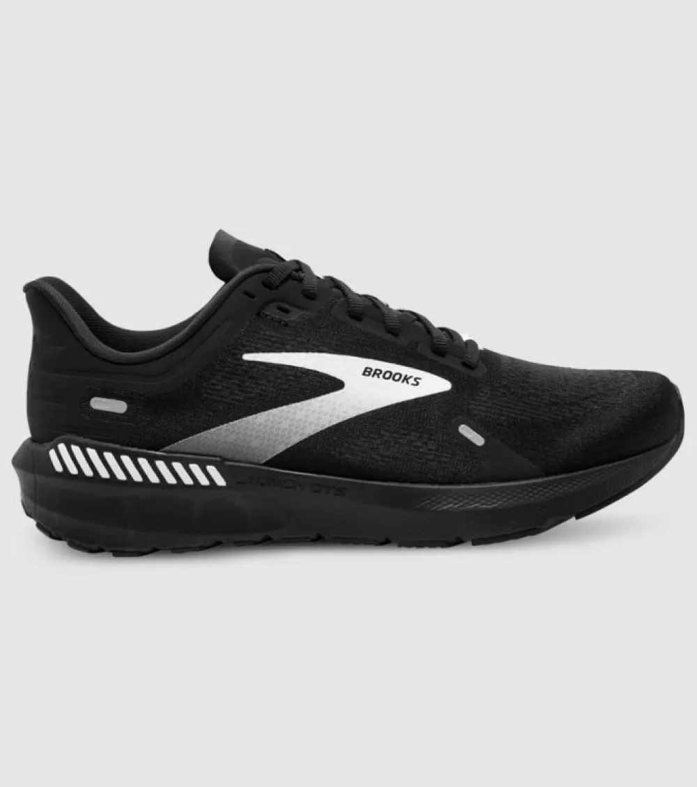 Best Sale Brooks Launch Gts 9 (2E Wide) Mens Alloy Black Ebony