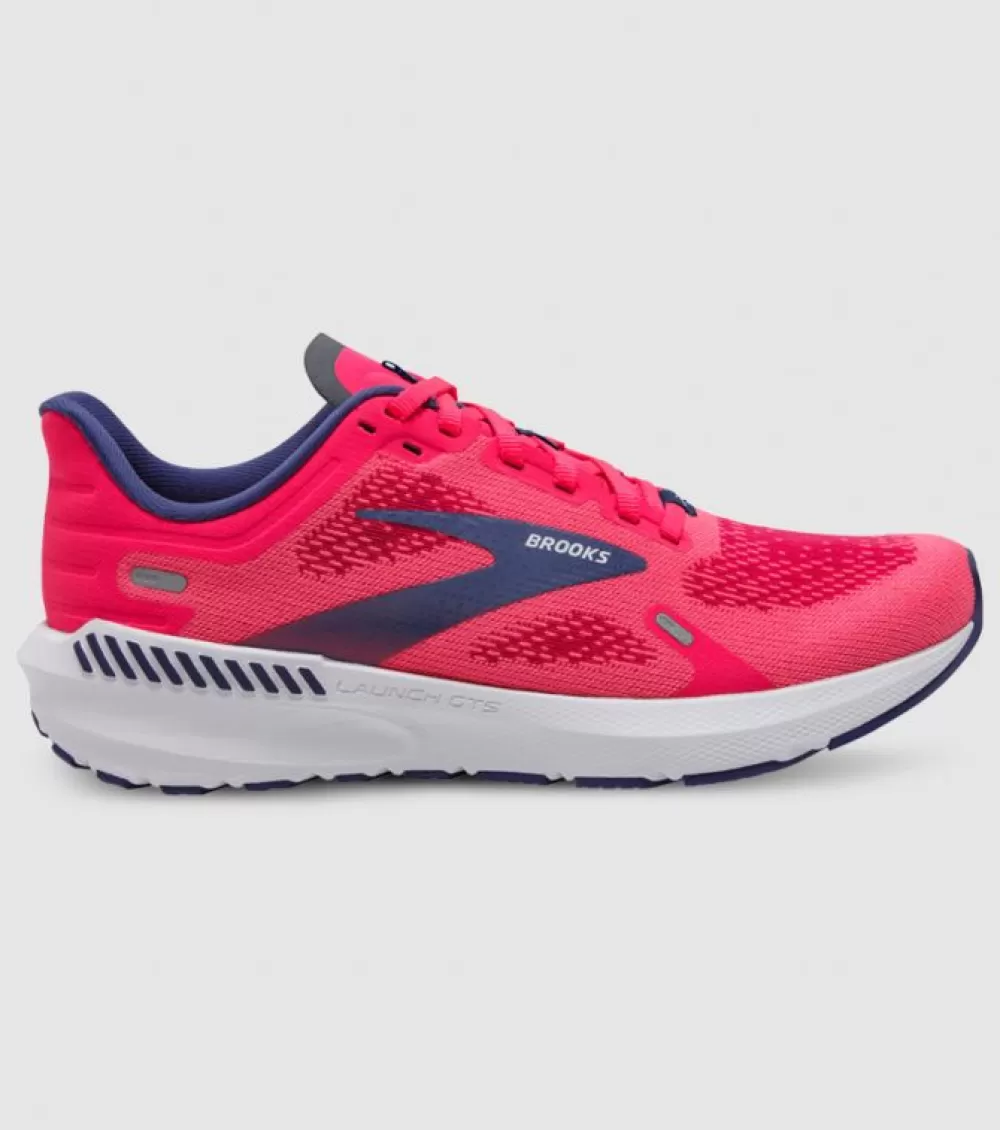 Cheap Brooks Launch Gts 9 Womens Pink Fuchsia Cobalt