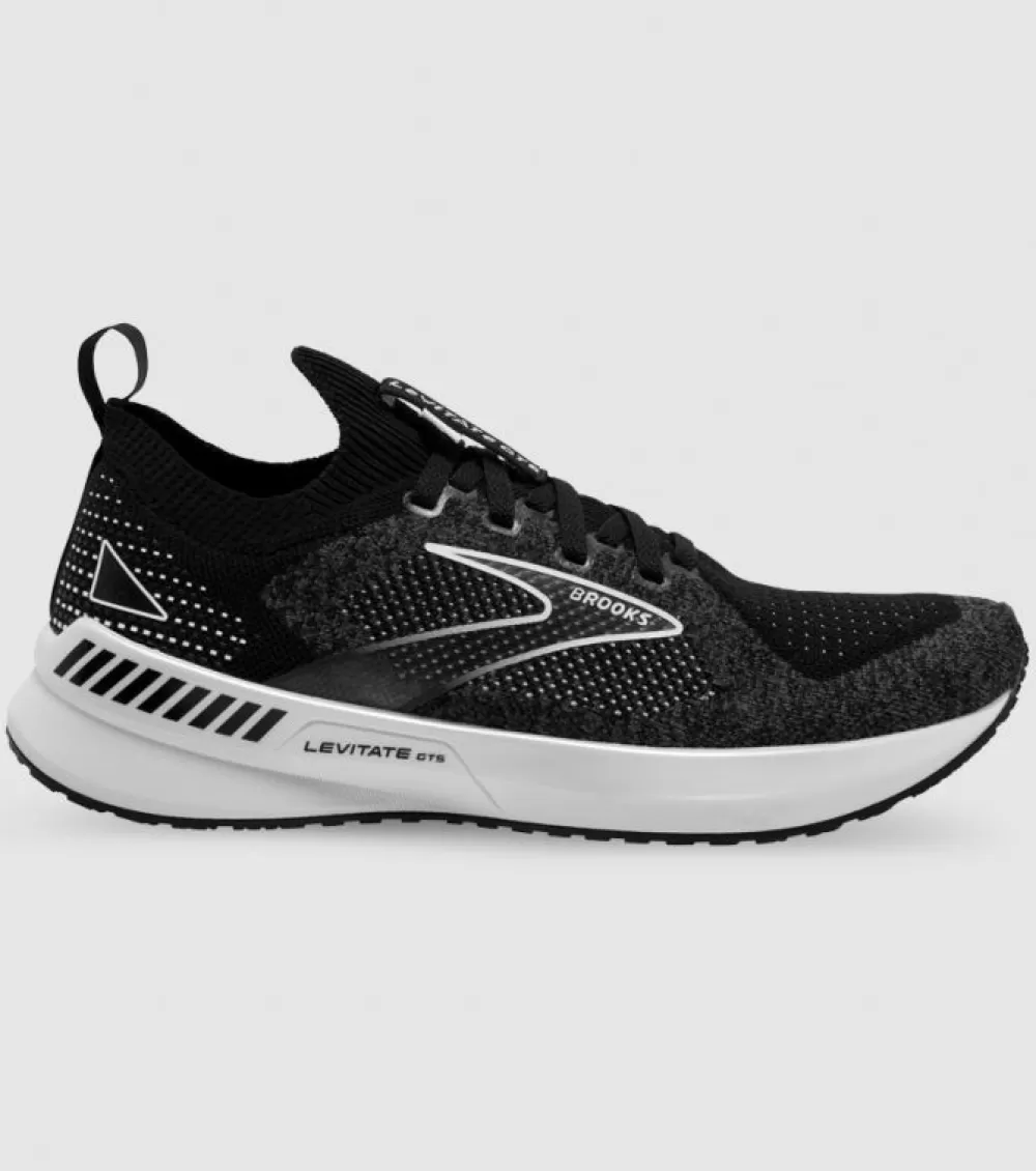 Cheap Brooks Levitate Stealthfit Gts 5 Womens Black Grey White