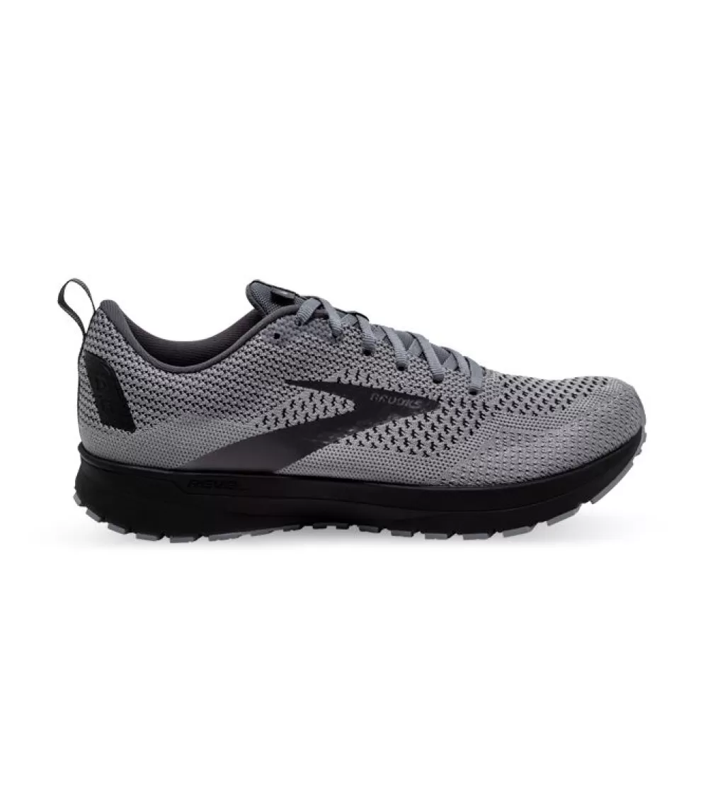 Discount Brooks Revel 4 Mens Grey Blackened Pearl