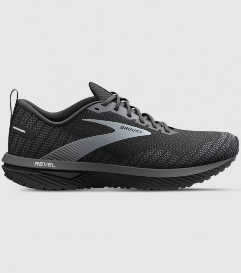 Sale Brooks Revel 6 Mens Black Black Pearl Grey