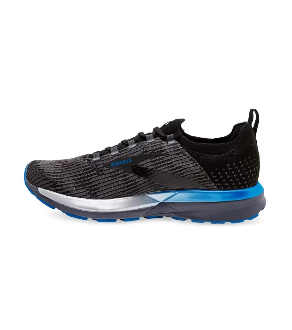 Hot Brooks Ricochet 2 Mens Black Grey Blue