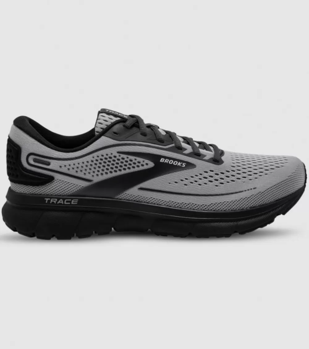 Shop Brooks Trace 2 (2E Wide) Mens Alloy Black Ebony