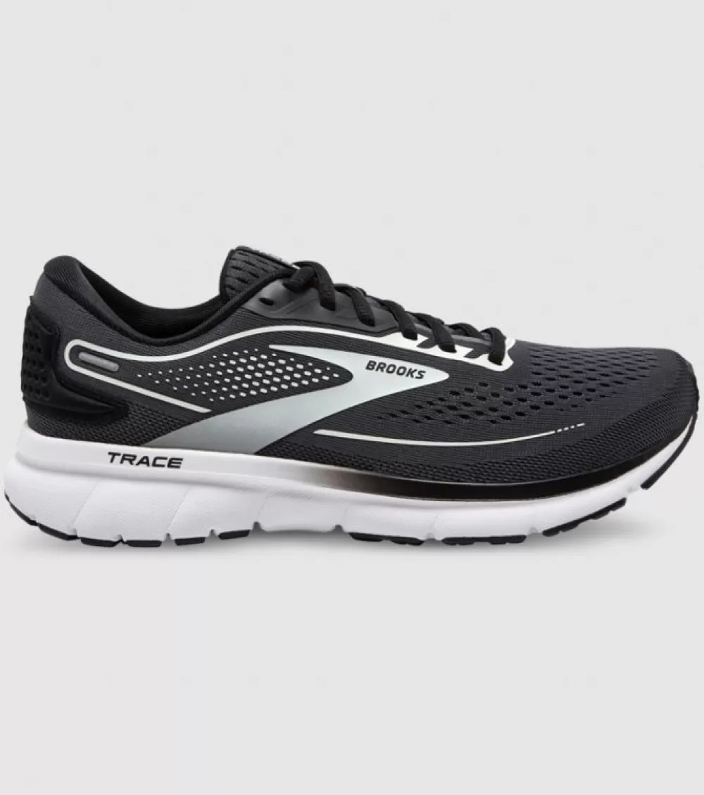 Cheap Brooks Trace 2 (D Wide) Womens Ebony Black White