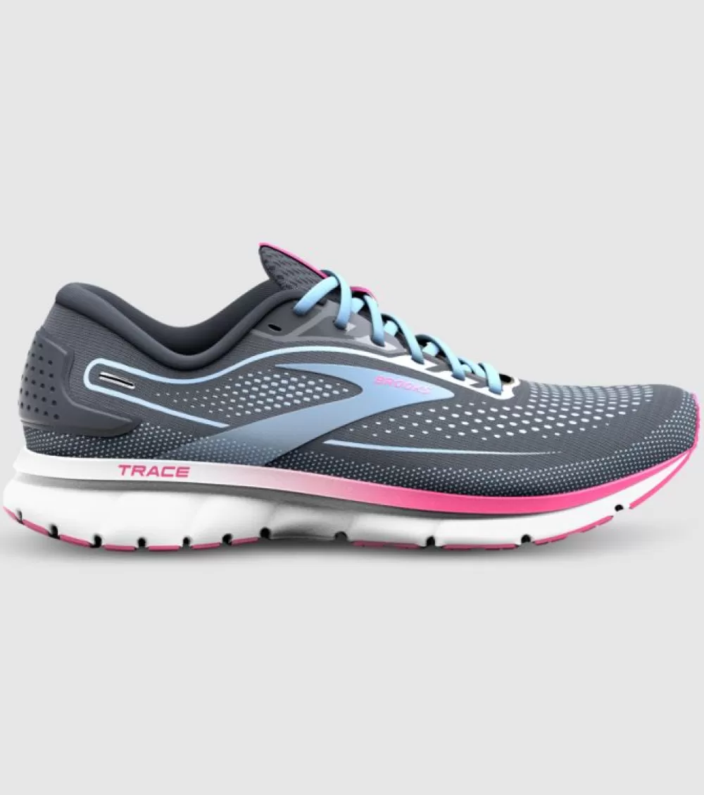 Clearance Brooks Trace 2 Womens Ebony Lilac Rose