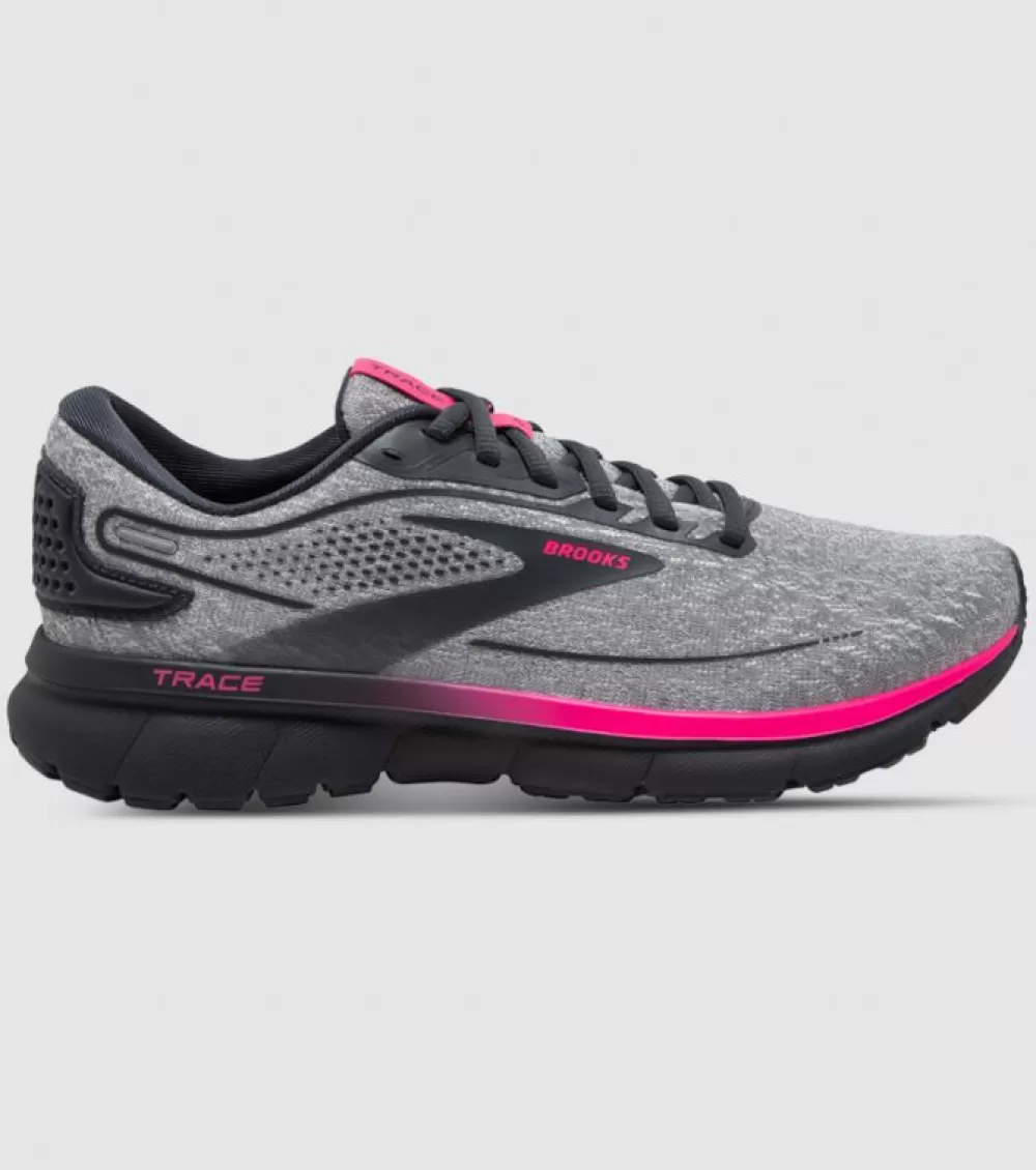 Flash Sale Brooks Trace 2 Womens Oyster Ebony Pink