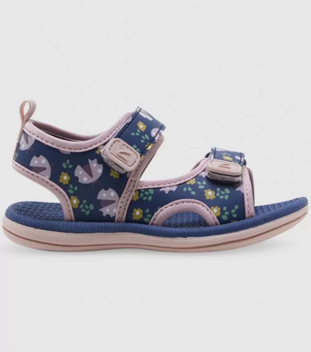 Fashion Clarks Florence (Ps) Kids Navy Musk Ladybug