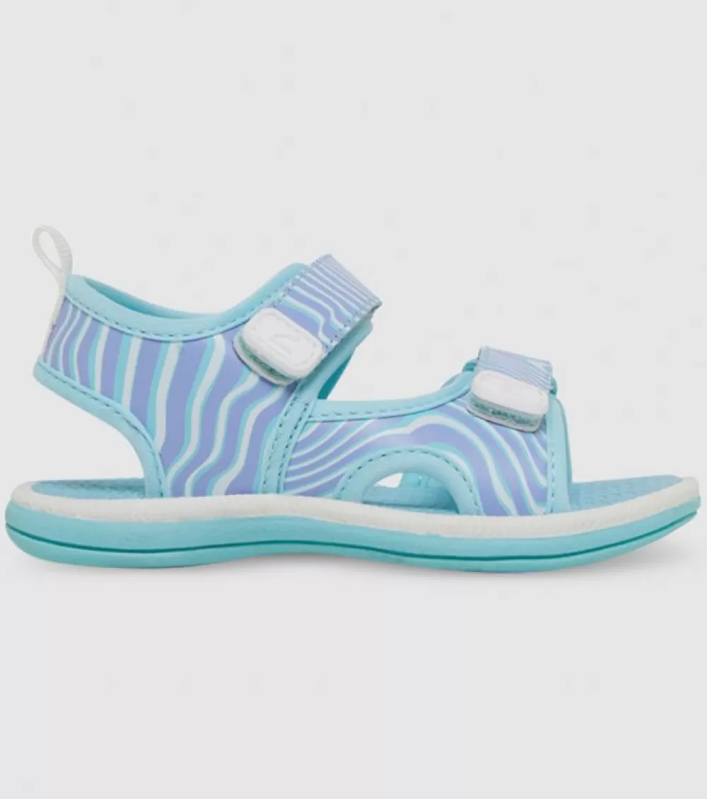 Online Clarks Florence (Ps) Kids Turquoise Wave