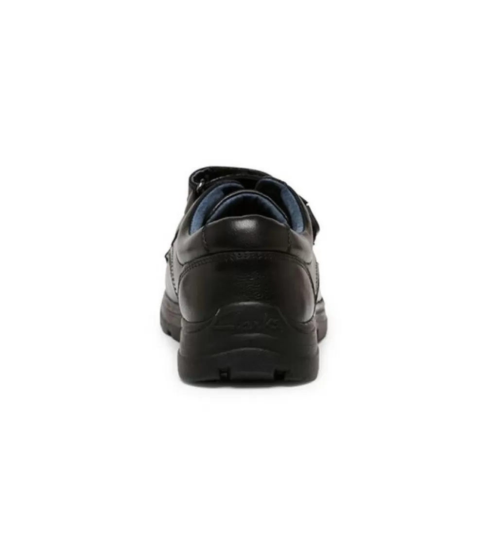 Outlet Clarks Mentor (Wide) Kids Black