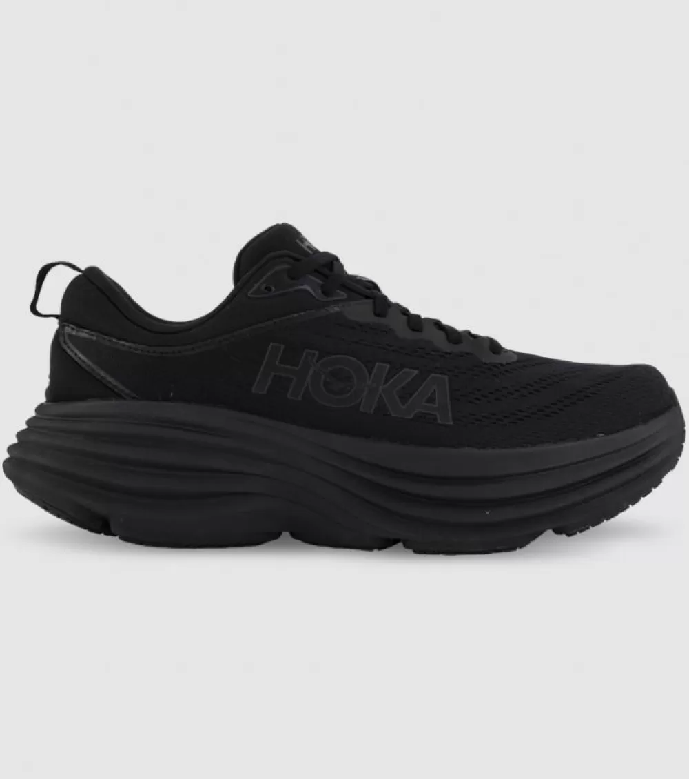 Shop Hoka One One Hoka Bondi 8 (2E Wide) Mens Black Black