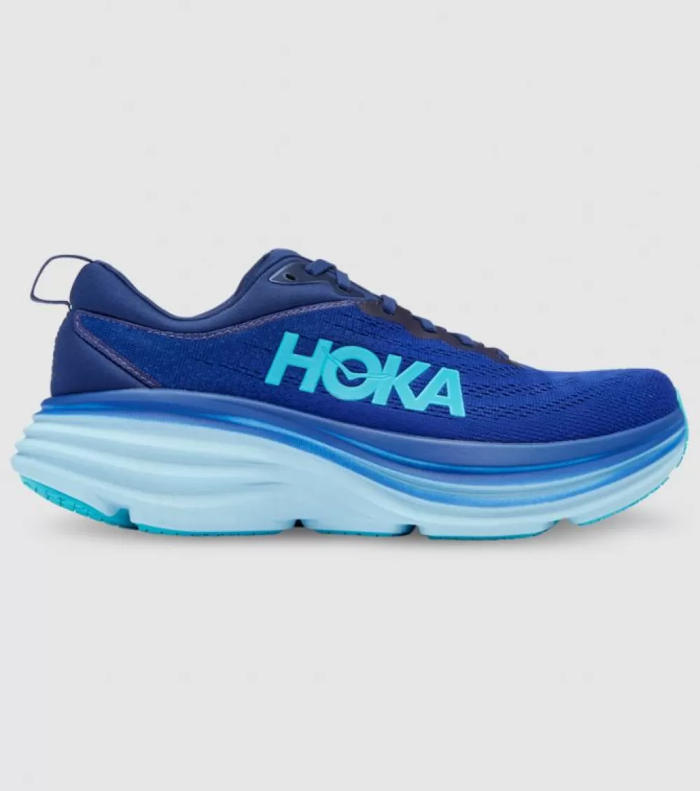 Online Hoka One One Hoka Bondi 8 Mens Bellwether Blue Bluing