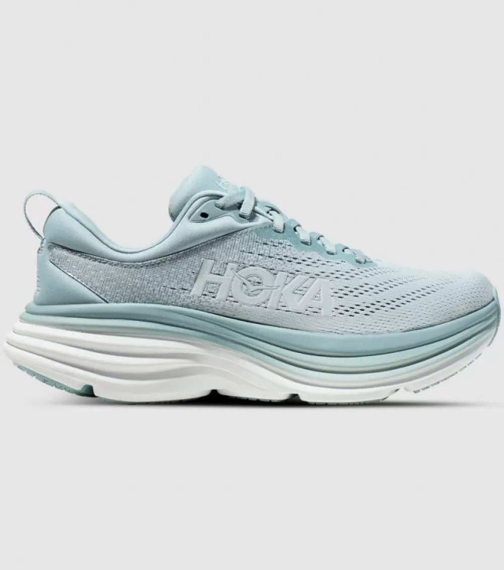 New Hoka One One Hoka Bondi 8 Womens Cloud Blue Ice Flow