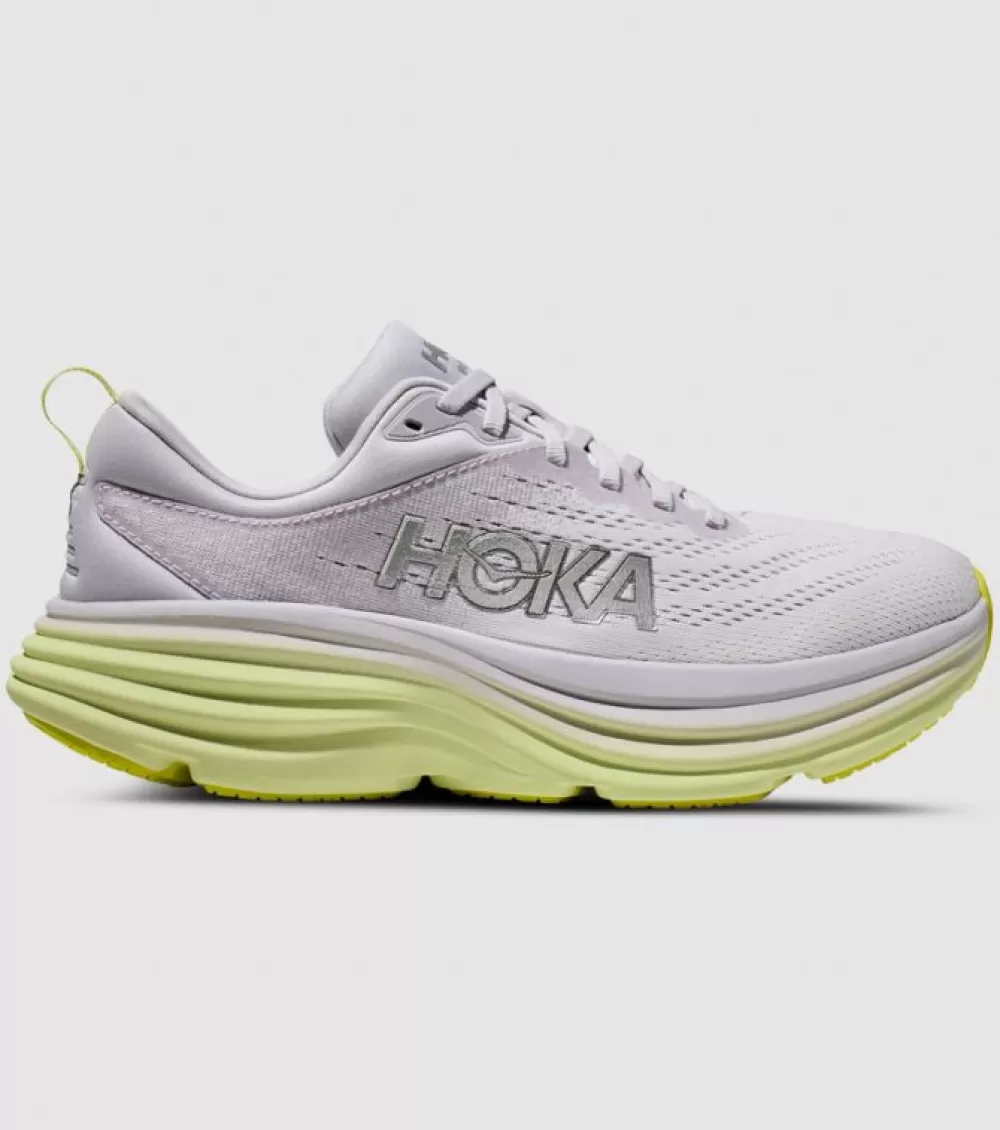 Hot Hoka One One Hoka Bondi 8 Womens Nimbus Cloud Luminary Green