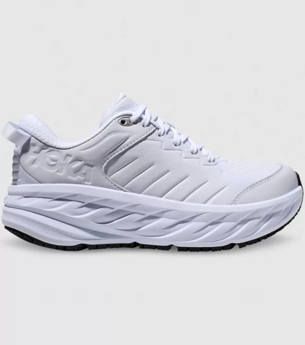 Cheap Hoka One One Hoka Bondi Sr (2E Wide) Mens White White