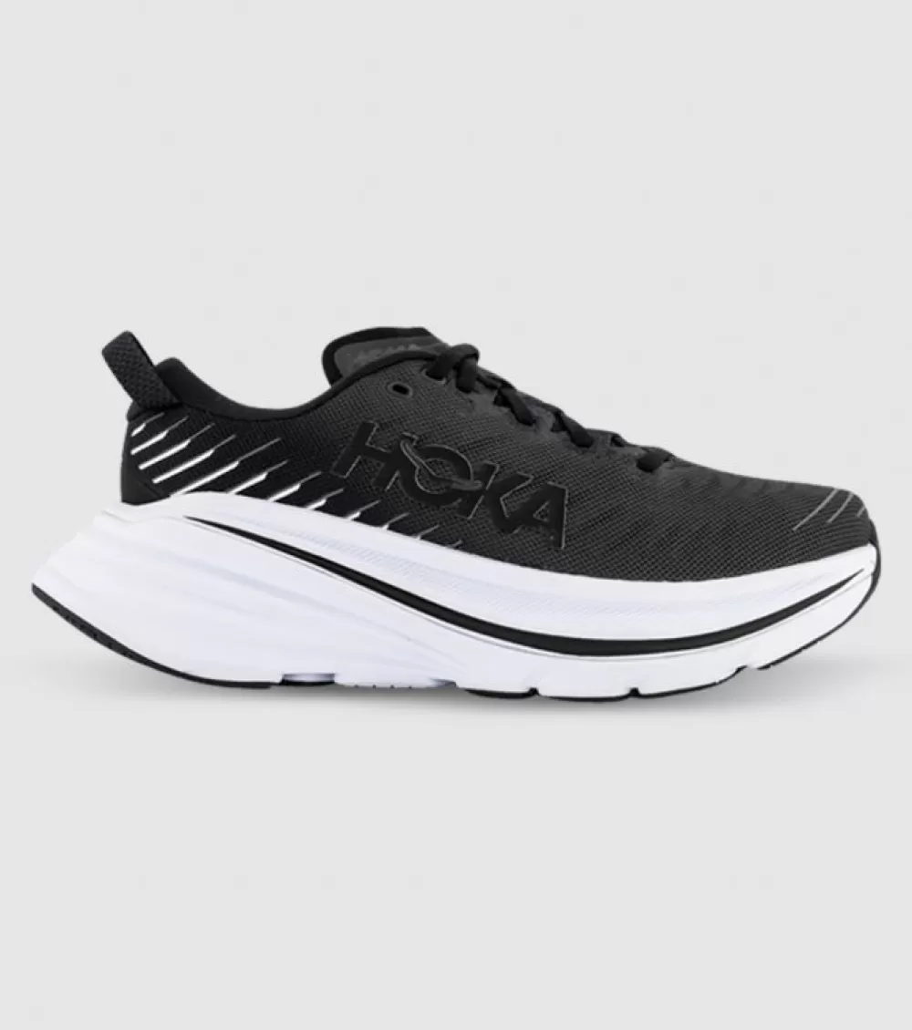 Shop Hoka One One Hoka Bondi X Mens Black White