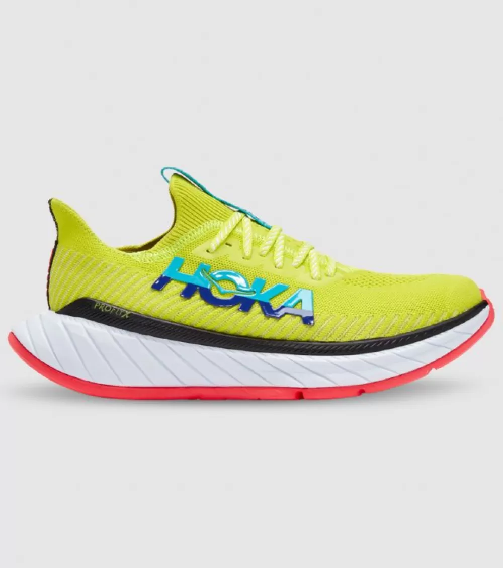 Best Sale Hoka One One Hoka Carbon X 3 Mens Evening Primrose Scuba Blue