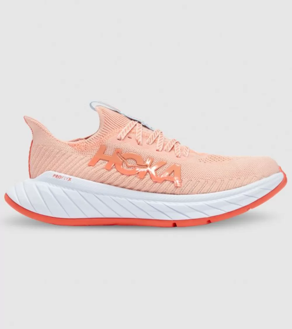 Cheap Hoka One One Hoka Carbon X 3 Womens Peach Parfait Summer Song