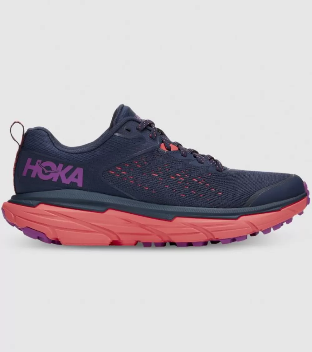 New Hoka One One Hoka Challenger Atr 6 Womens Black Iris Hot Coral