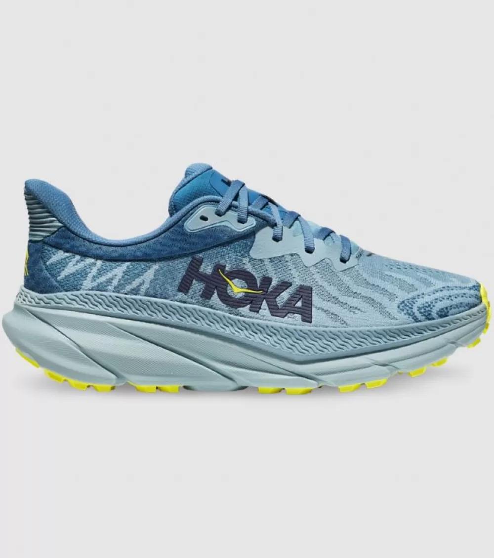 Cheap Hoka One One Hoka Challenger Atr 7 (2E Wide) Mens Stone Blue Evening Primrose