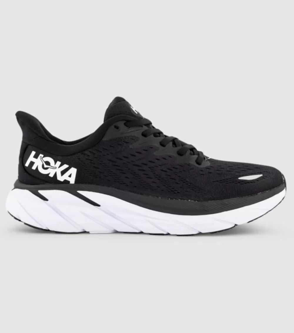 Best Hoka One One Hoka Clifton 8 (D Wide) Womens Black White