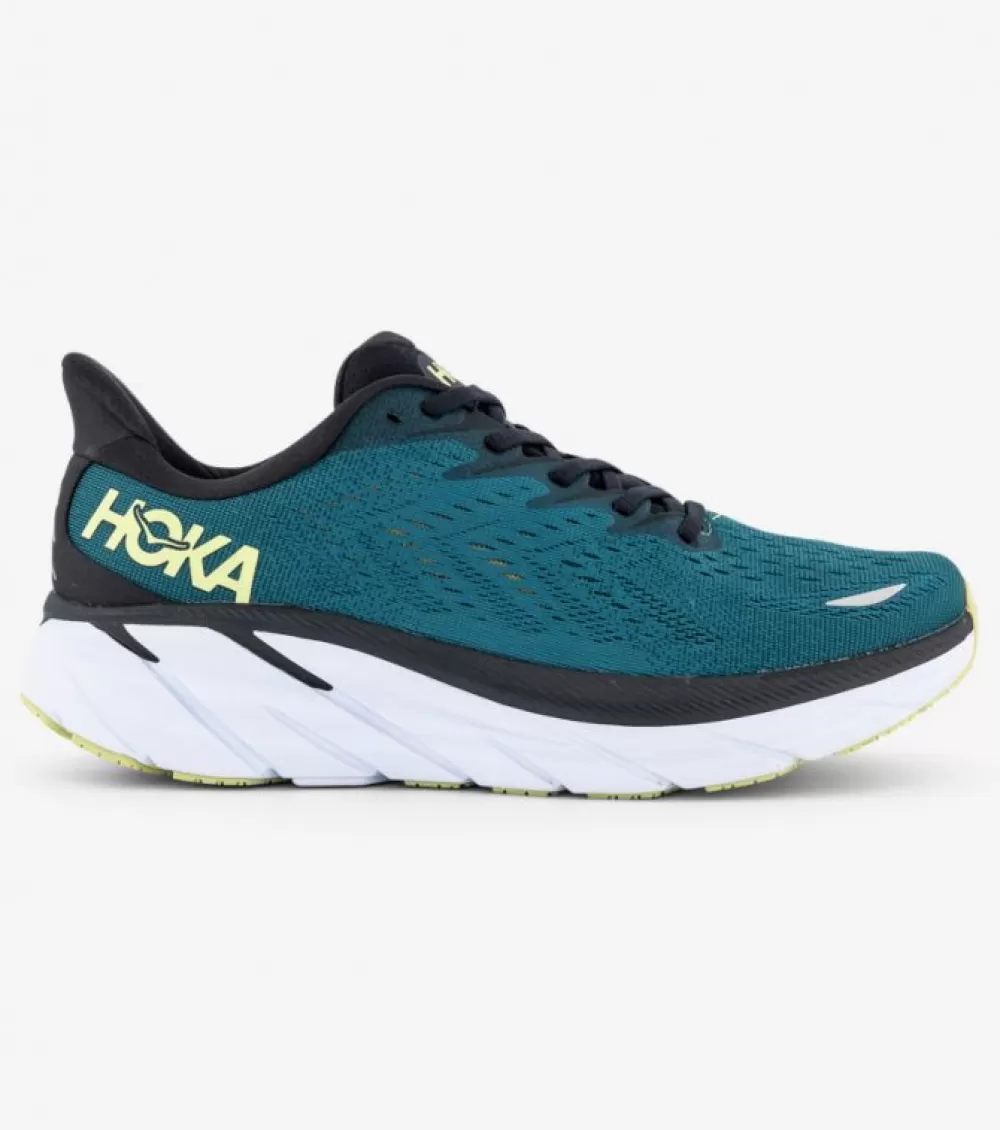 Cheap Hoka One One Hoka Clifton 8 Mens Blue Coral Butterfly