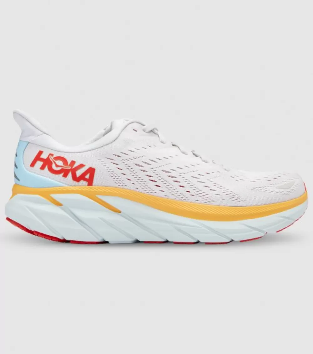 Discount Hoka One One Hoka Clifton 8 Mens Nimbus Cloud Blanc De Blanc