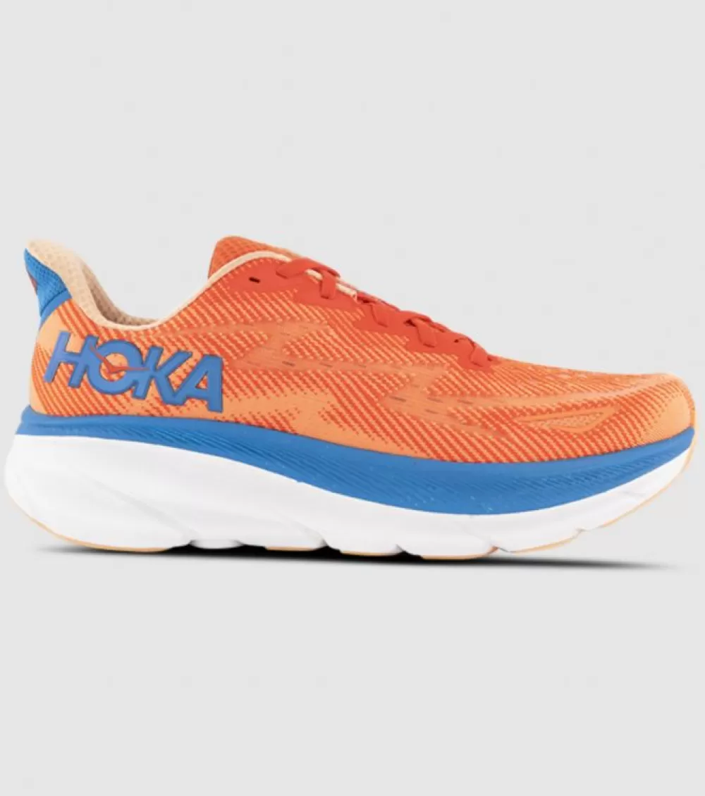 Online Hoka One One Hoka Clifton 9 (2E Wide) Mens Vibrant Orange Impala