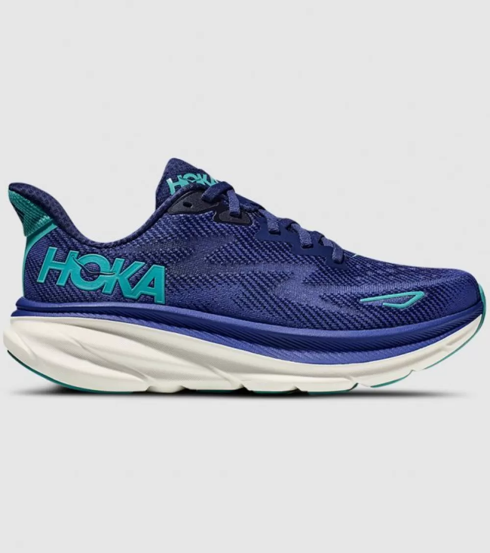 Best Hoka One One Hoka Clifton 9 (D Wide) Womens Bellwether Blue Evening Sky