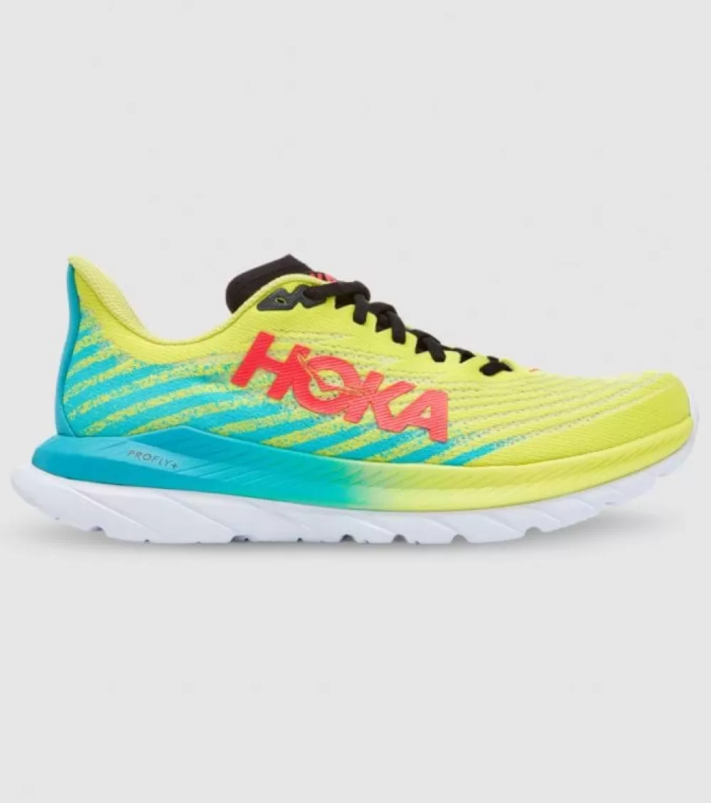 Cheap Hoka One One Hoka Mach 5 Mens Evening Primrose Scuba Blue