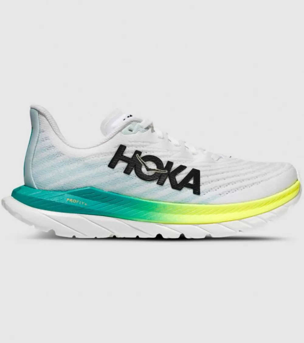 Flash Sale Hoka One One Hoka Mach 5 Womens White Blue Glass