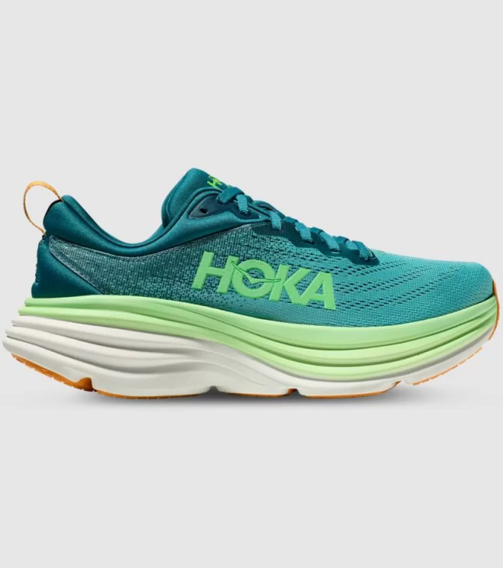 Cheap Hoka One One Bondi 8 Mens Deep Lagoon Ocean Mist