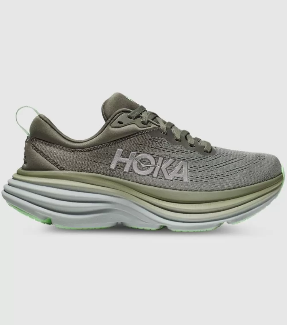 Cheap Hoka One One Bondi 8 Mens Olive Haze Mercury