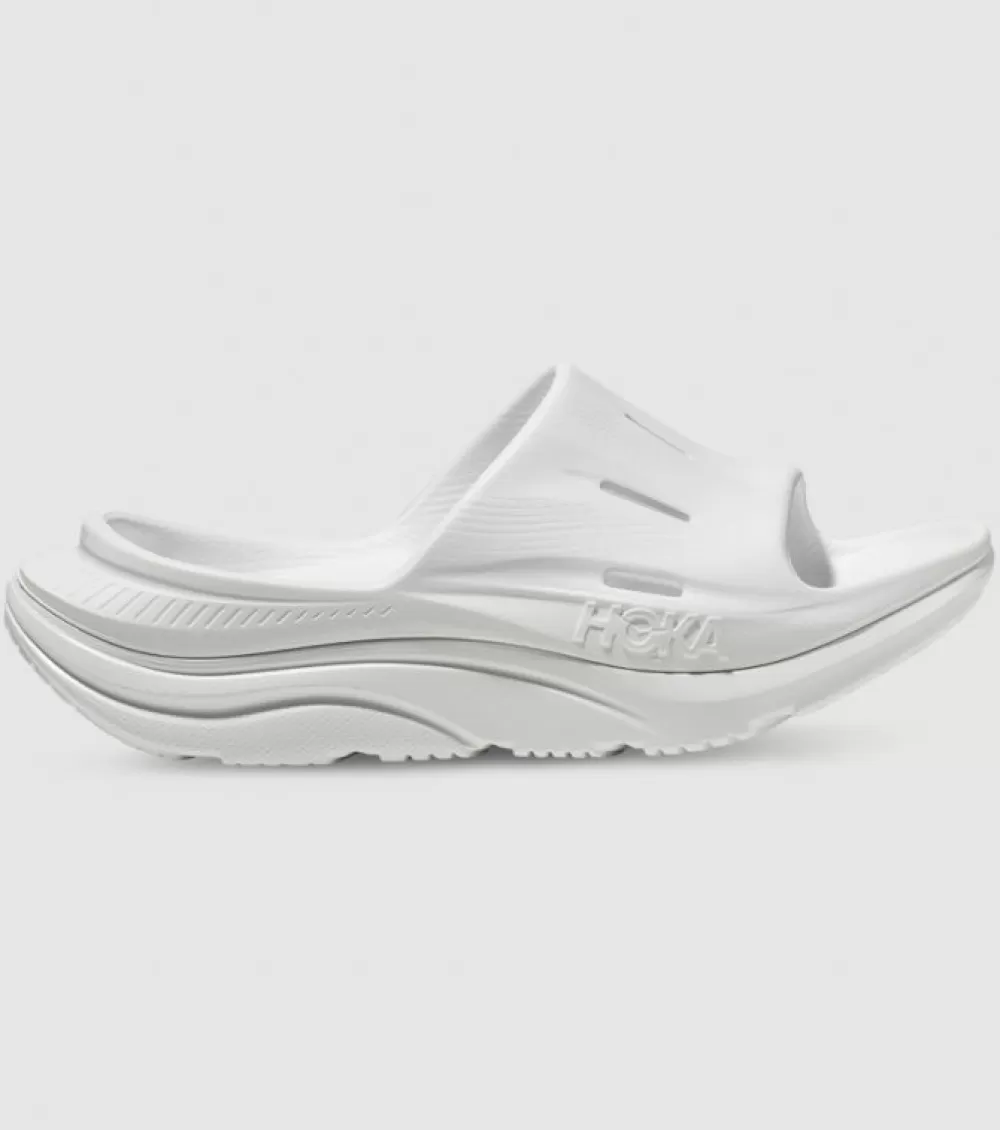 Clearance Hoka One One Hoka Ora Recovery Slide 3 Unisex White White