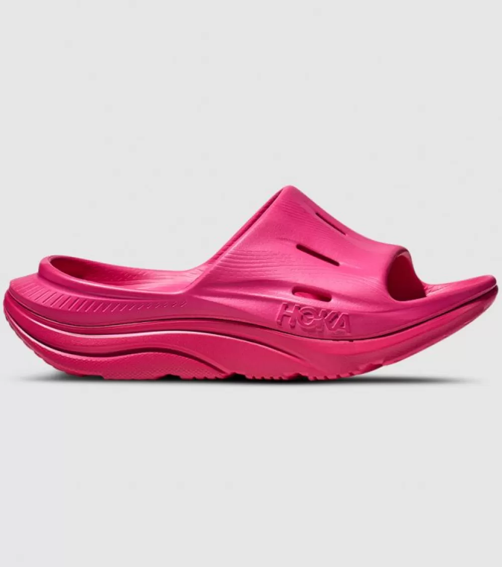 Best Sale Hoka One One Hoka Ora Recovery Slide 3 Unisex Pink Yarrow Pink Yarrow