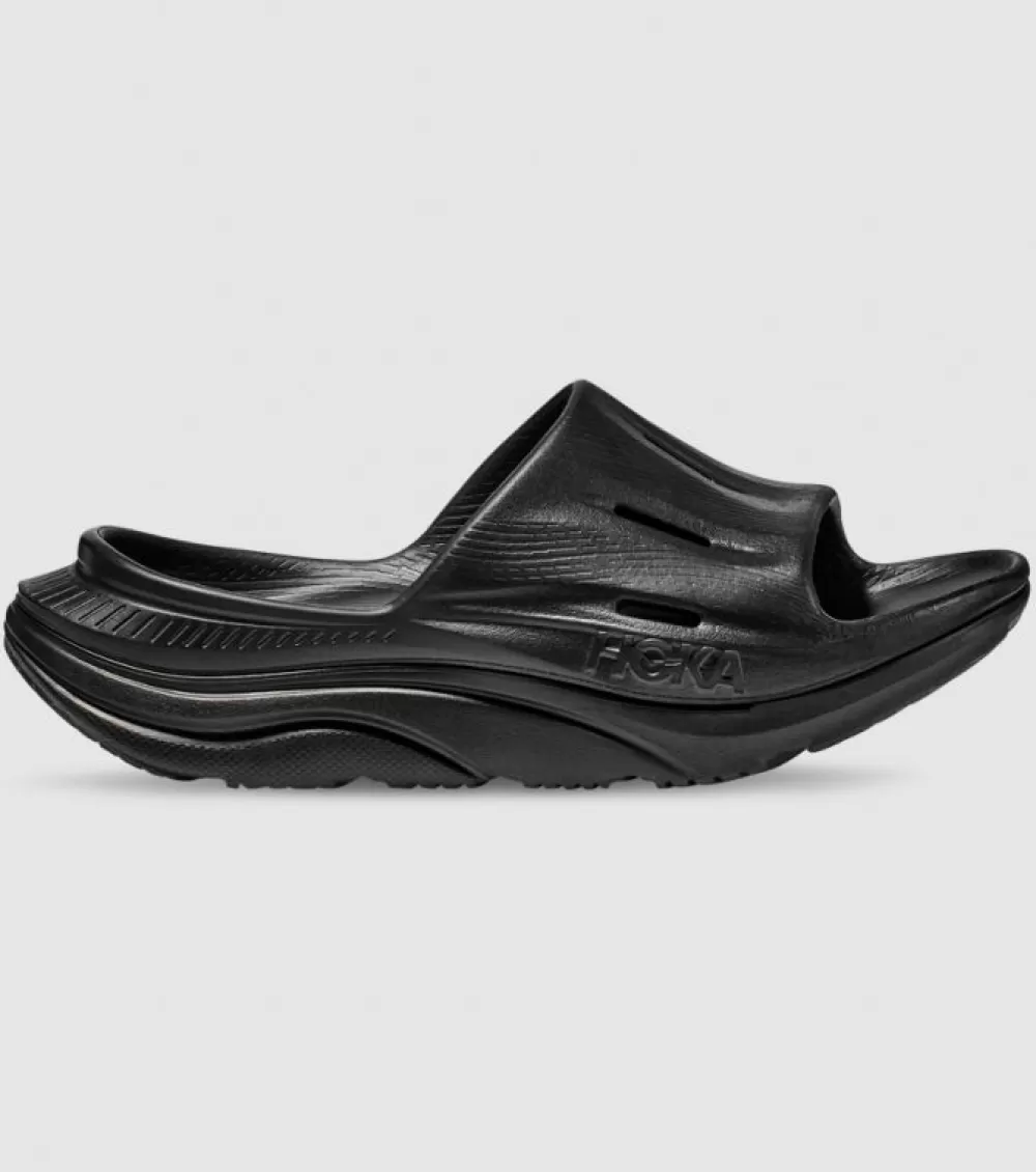 Shop Hoka One One Hoka Ora Recovery Slide 3 Unisex Black Black