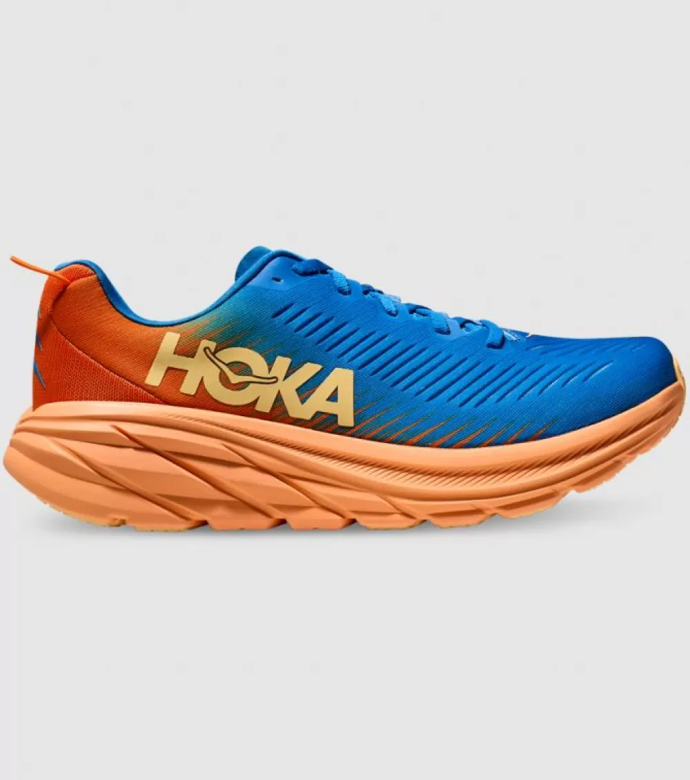 Shop Hoka One One Hoka Rincon 3 Mens Coastal Sky Vibrant Orange