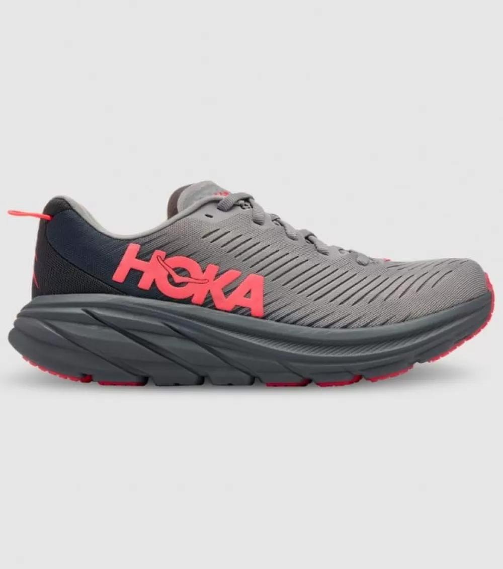 Outlet Hoka One One Hoka Rincon 3 Womens Sharkskin Diva Pink