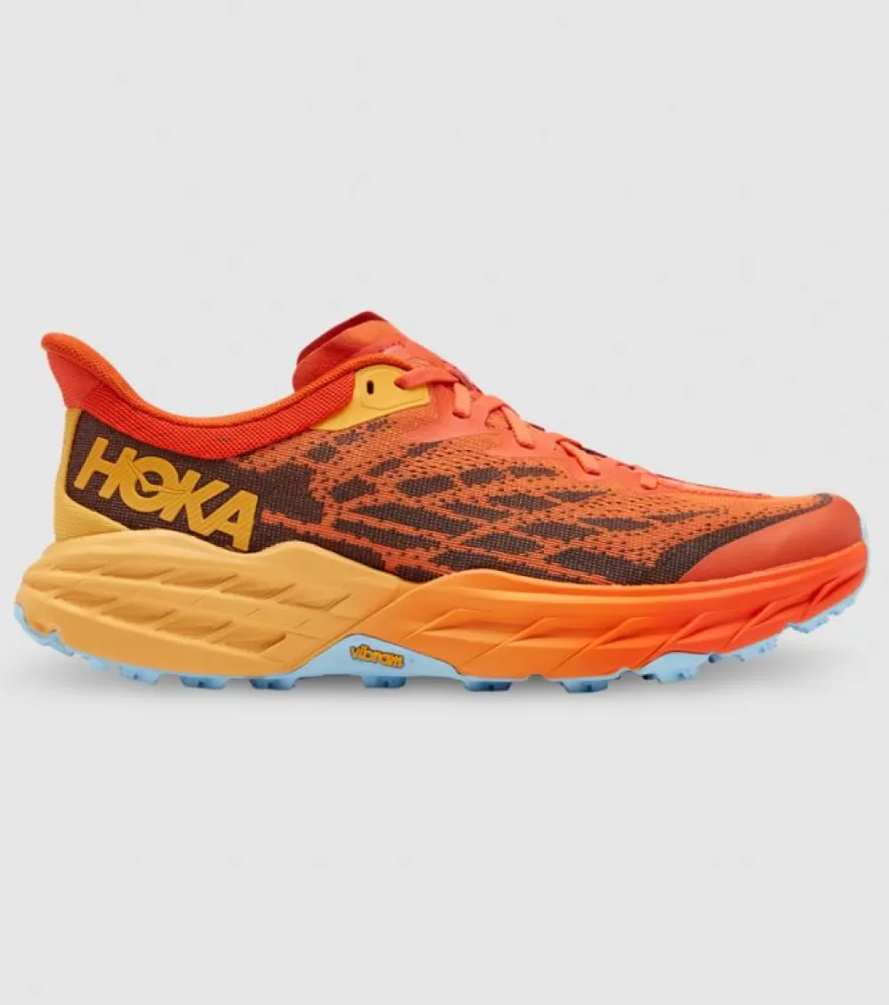 Hot Hoka One One Hoka Speedgoat 5 (2E Wide) Mens Puffins Bill Amber Yellow