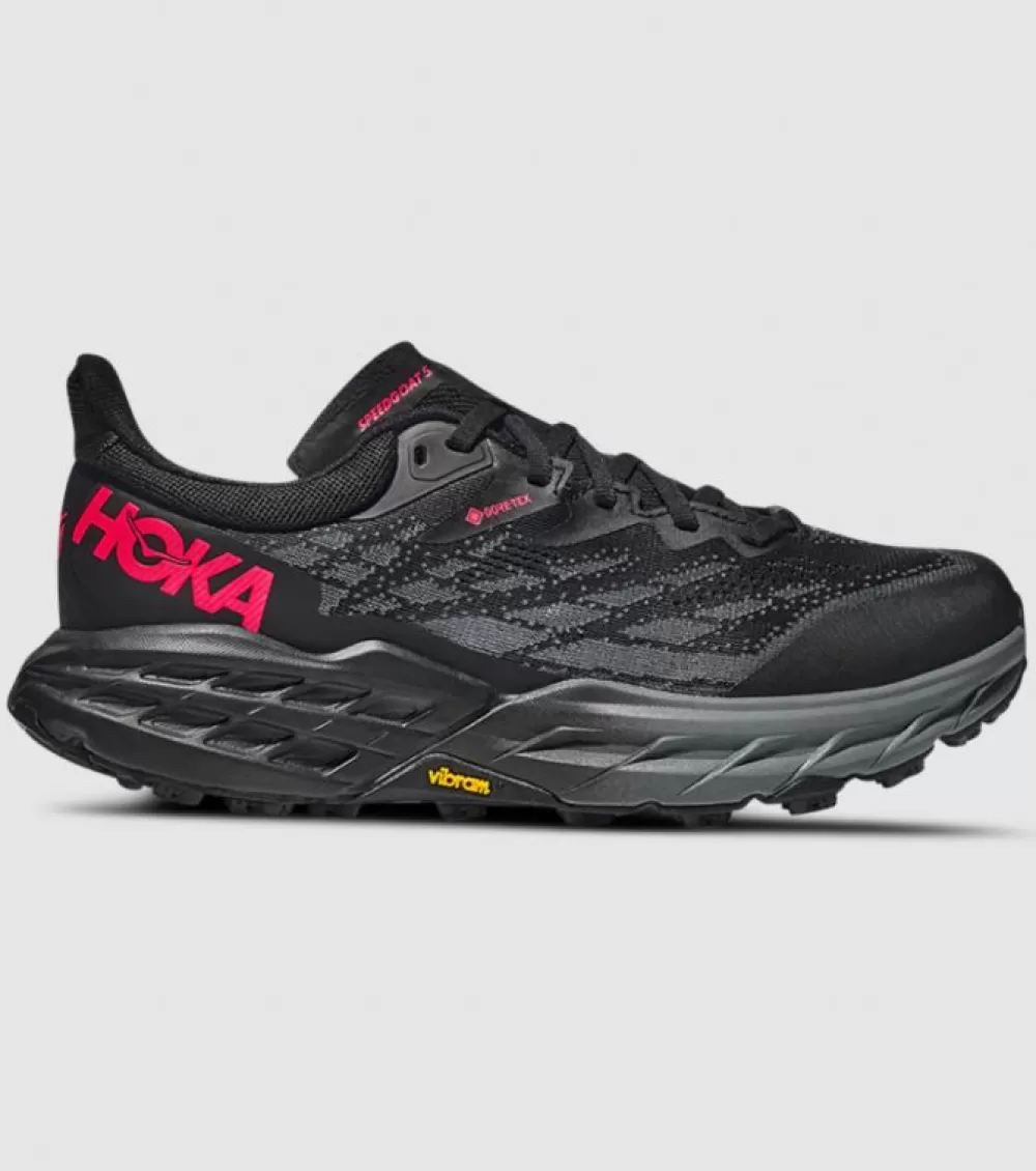 Discount Hoka One One Hoka Speedgoat 5 Gore-Tex Womens Black Black