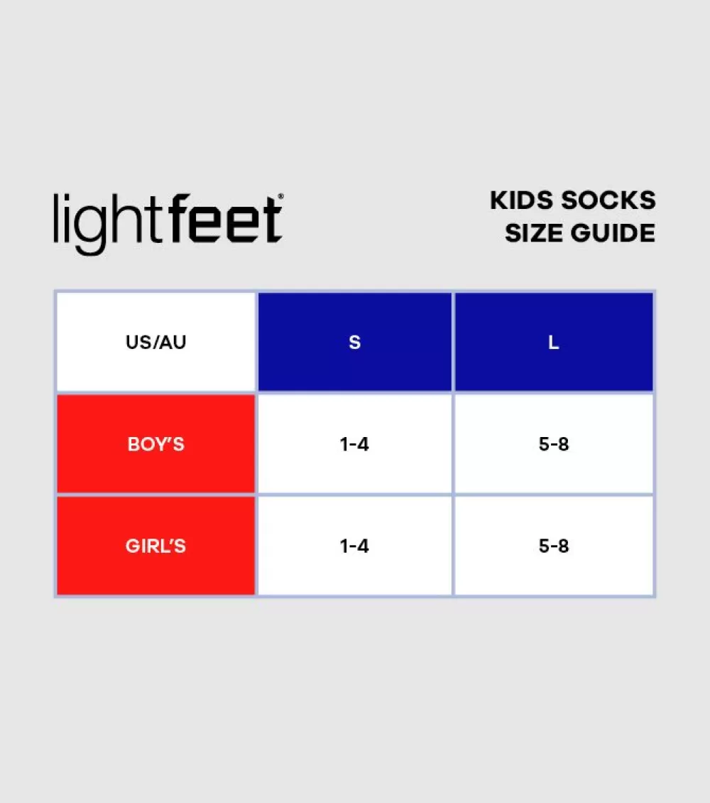 Outlet Lightfeet Back To School Crew Socks 3Pk White