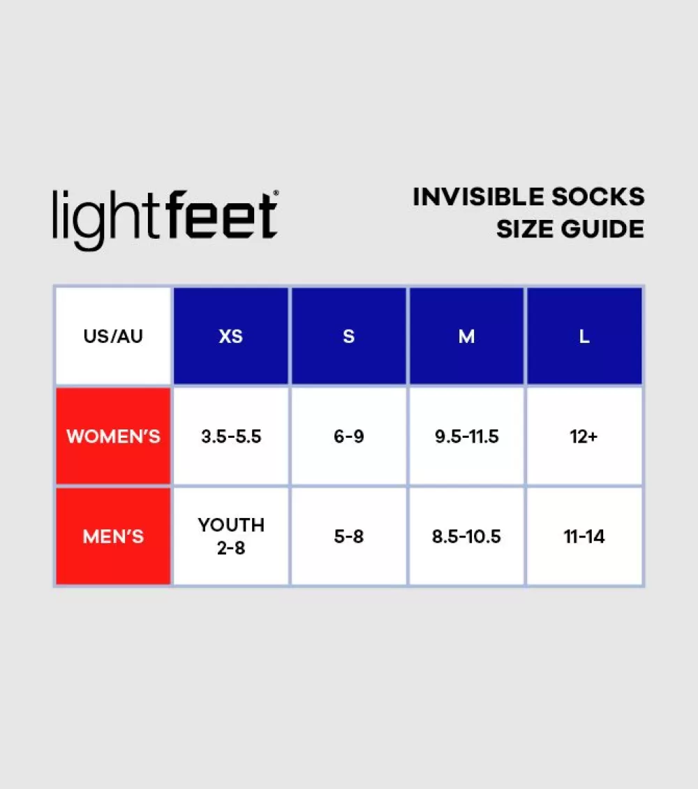 Clearance Lightfeet Invisible Socks White