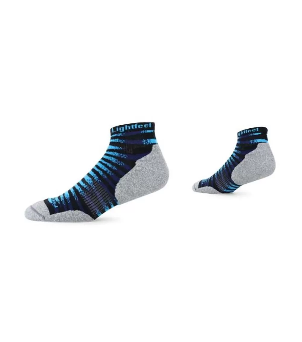 Fashion Lightfeet Predator Mini Crew Socks Black Aqua Navy